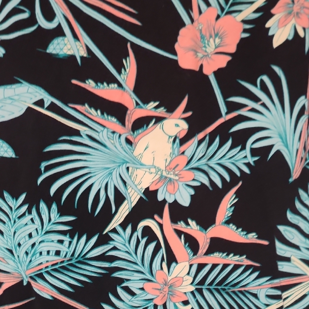 Molokai Surf Co Parrot Jungle Hawaiian Button Down Shirt M - Picture 6 of 6
